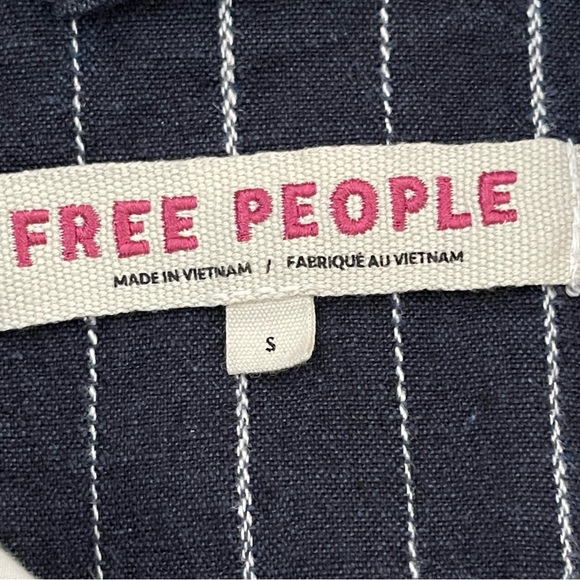 Free People Stella Striped Linen Blazer - Picture 10 of 12